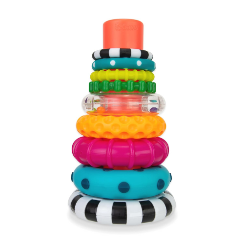Sassy Stacks of Circles , 9 Piece Stacking Ring STEM Learning Toy
