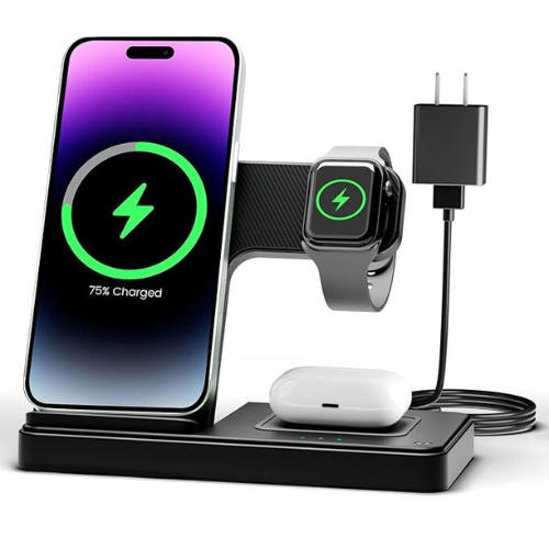 3-in-1 Wireless Charging Station – iPhone, Apple Watch & AirPods