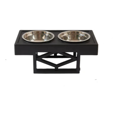 Elevated Slow-Feed Dog Bowl