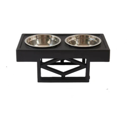 Elevated Slow-Feed Dog Bowl