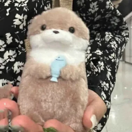 Cute Little Otter Stuffed Fish Doll