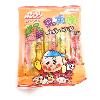 Jin Jin Jelly Strip Assorted Jelly Filled Straws , 14.1 oz