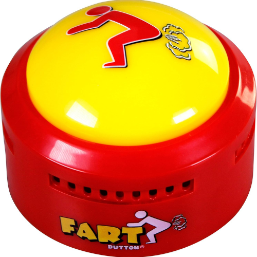 Talkie Toys Fart Button Lights Up with 20 Funny Fart Sounds , Pranks & Stress Relief Toy