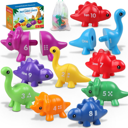 Toddler Dinosaur Montessori Toys , Birthday Gifts for 12-18 Months and Toddlers 1-3