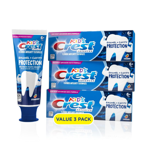 Crest Kids Enamel + Cavity Protection Toothpaste , 4.1 oz (Pack of 3)