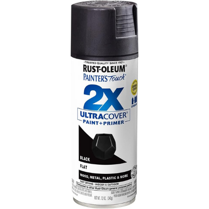 Rust-Oleum 2X Ultra Cover Spray – Flat Black, 12 oz