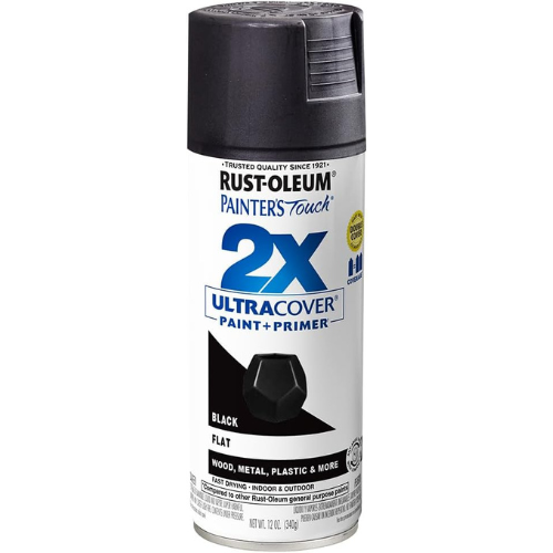 Rust-Oleum 2X Ultra Cover Spray – Flat Black, 12 oz