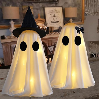 Light-Up Halloween Ghost Decorations – Set of 2