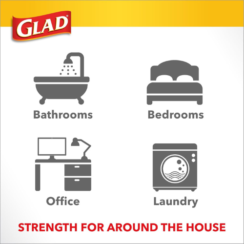 Glad Medium Trash Bags – 8 Gallon, Febreze Fresh Clean Scent