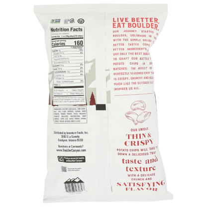 BOULDER CANYON Thin & Crispy Hickory BBQ Potato Chips 6 OZ