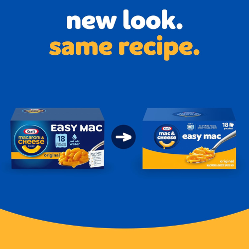 Kraft Easy Mac Original Microwavable Mac & Cheese Dinner , 18 Packets