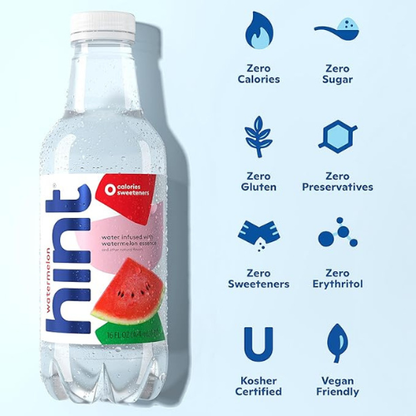 Hint Fruit-Infused Water – Variety Pack, 16 Fl Oz, 12 Bottles