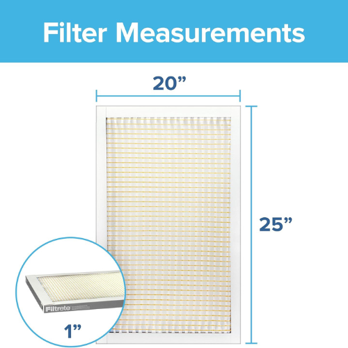 Filtrete MERV 5 Air Filter – 20x25x1, 6 Pack