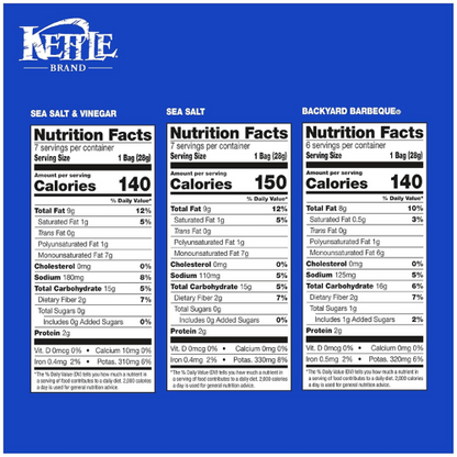 Kettle Brand Potato Chips Variety Pack 20 Count , 1 oz Each