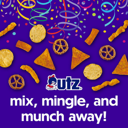 Utz Party Mix 26 oz Barrel  Crunchy & Flavorful Snack Mix