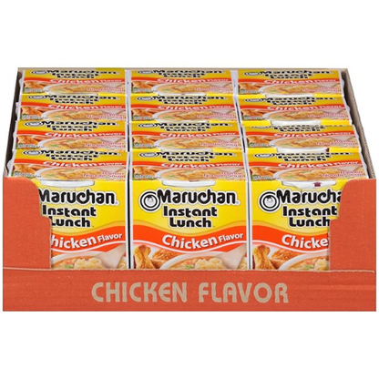 Maruchan Instant Lunch – Chicken Flavor, 12-Pack (2.25 oz Cups)