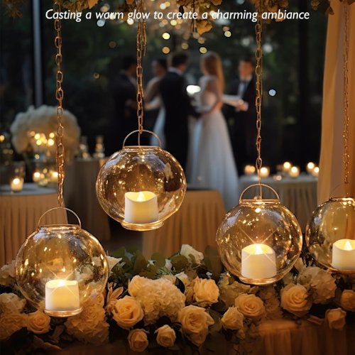Homemory LED Tea Lights – 12 Pack, Flickering, Battery Operated