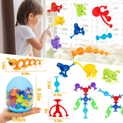 32 Piece Toddler Suction Cup Toys Set.
