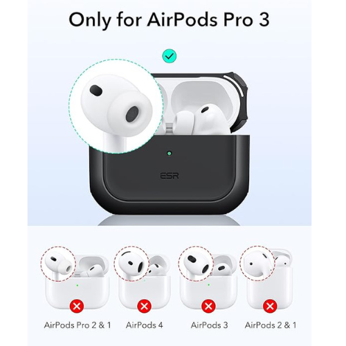 ESR AirPods Pro 3 Case – MagSafe, Drop Protection, Black