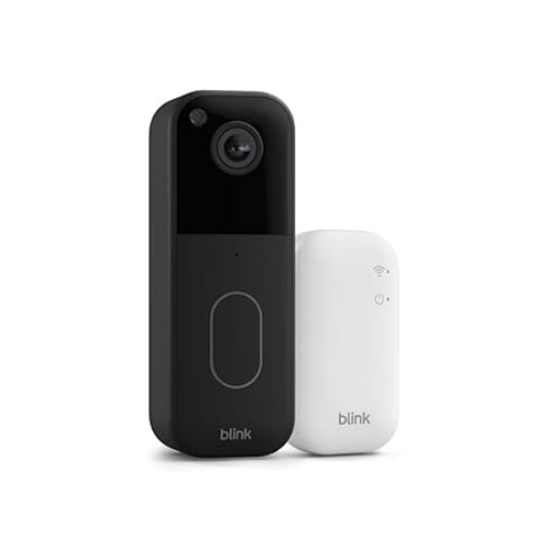 Blink Video Doorbell System – HD View, 2-Year Battery, Black
