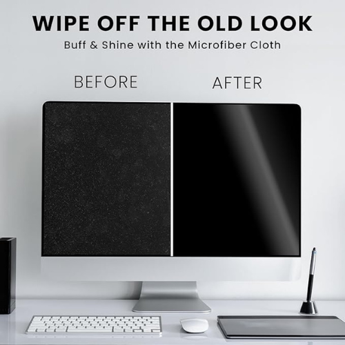 EVEO Screen Cleaning Wipes – 90-Pack + Microfiber Cloth