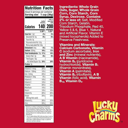 Lucky Charms Gluten-Free Cereal – 10.5 oz Box