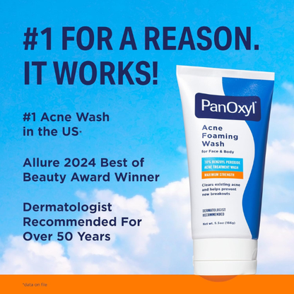 PanOxyl Acne Foaming Wash – 10% Benzoyl Peroxide 5.5 oz