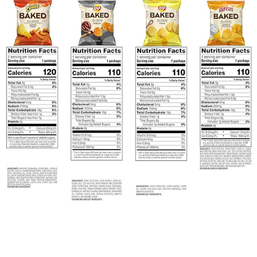 Frito-Lay Baked Snack Variety Pack – 0.875oz × 21 Bags