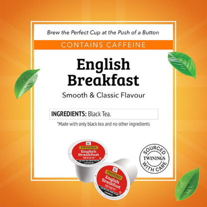 Twinings English Breakfast Tea K-Cup Pods – 24 Ct, Keurig Compatible
