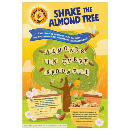 Post Honey Bunches of Oats with Almonds Cereal , 28 oz Family Size Box