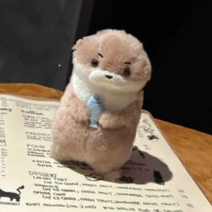 Cute Little Otter Stuffed Fish Doll