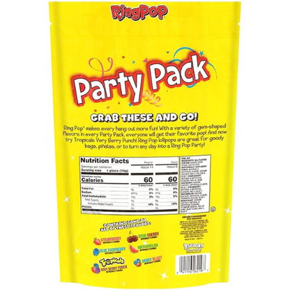 Ring Pop Lollipops – 20 Ct Variety Pack, Individually Wrapped