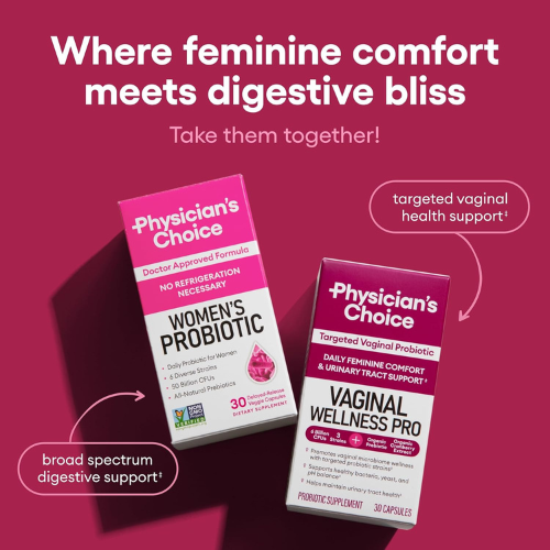 Physician's CHOICE Probiotics – PH Balance, Digestive & Feminine Health, 60c