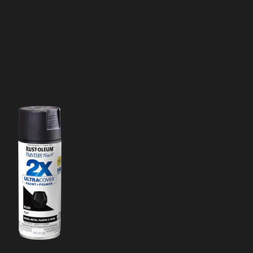 Rust-Oleum 2X Ultra Cover Spray – Flat Black, 12 oz