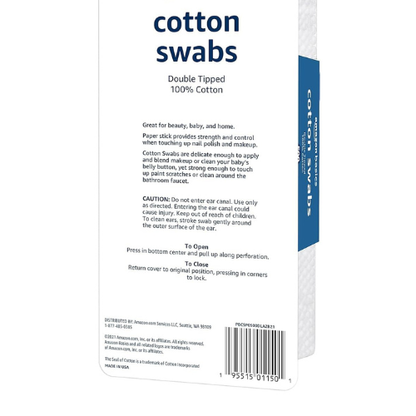 Cotton Swabs – 500 Count | Personal Hygiene & Baby Care | 1 Pack