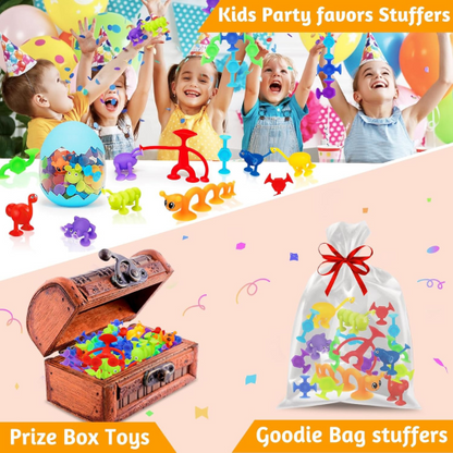 32 Piece Toddler Suction Cup Toys Set.
