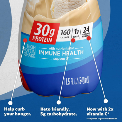 Premier Protein Shake – Vanilla, 30g Protein, 12 Pack