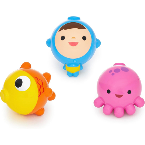 Munchkin Fishin' Magnetic Bath Toy , 4 Piece Floating Fishing Set