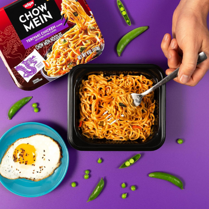 Nissin Chow Mein Noodles , Teriyaki Chicken , 4 Ounce (Pack of 8)