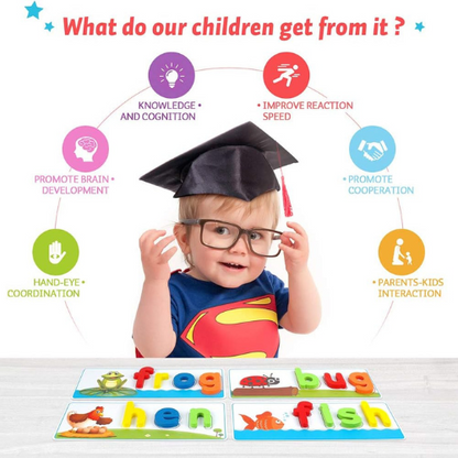 KMUYSL See & Spell Learning Toys for Kids , Educational Preschool Activity Set for Boys & Girls.