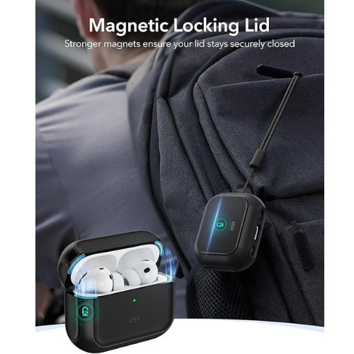 ESR AirPods Pro 3 Case – MagSafe, Drop Protection, Black