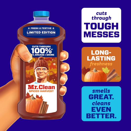 Mr. Clean All Purpose Cleaner Spiced Harvest Scent , 41 oz Cleaning Liquid