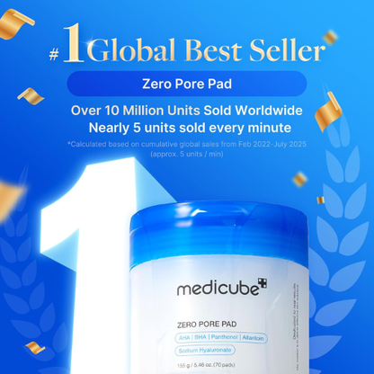 Medicube Zero Pore Pads 2.0 – 70 Dual-Textured Toner Pads | Korean Skincare