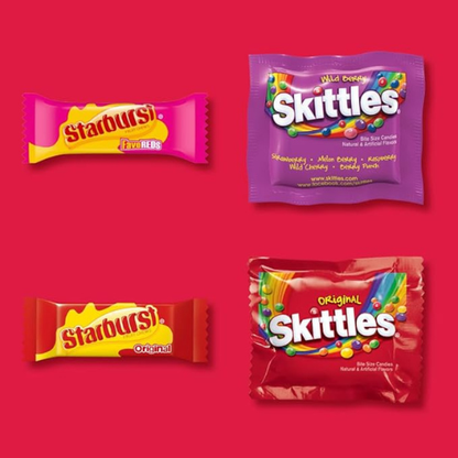 SKITTLES & STARBURST Halloween Candy Mix – 20.13oz, Fun Size
