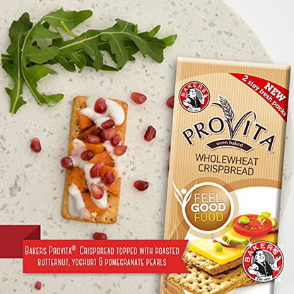Bakers Provita High Fibre Wholewheat Crackers  Keto Friendly , 9 oz