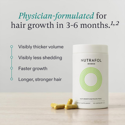 Nutrafol Women's – Hair Growth Supplement for Ages 18-44, 1-Month Supply