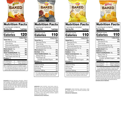 Frito Lay Baked Variety Pack , 0.875 Ounce Snack Bags (Pack of 21)