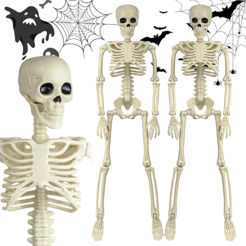 6-Pack Posable Skeleton Halloween Decorations – 16" Full Body Haunted House