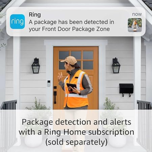 Ring Battery Doorbell Plus – HD+ Video, Motion Alerts, Two-Way Talk