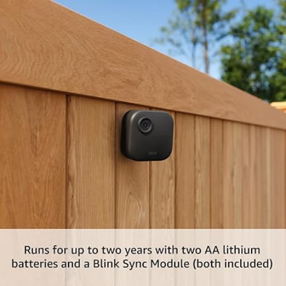 Blink Outdoor 4 Security Camera System – 2 Cameras, HD, 2-Year Battery